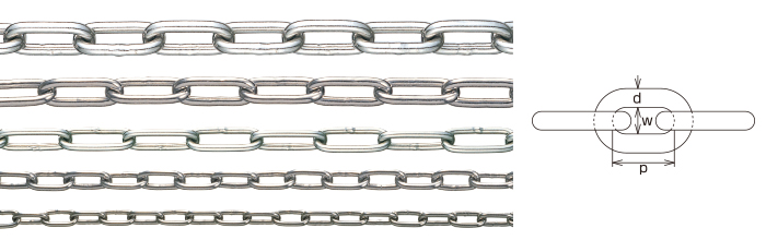Stainless Steel Link Chain Mizumoto Standard(SUS304・316) Mizumoto Machine  Mfg. Co., Ltd.