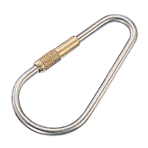 Key-ring w/
brass nut