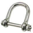 Wide Screw Pin D-shackle, Cotter Pin type