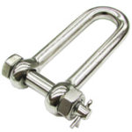 Long Safety D-shackle, Bolt type