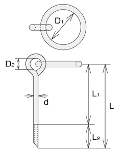 ステンレス 係船環ＭＩＳ型 | 株式会社 水本機械製作所
