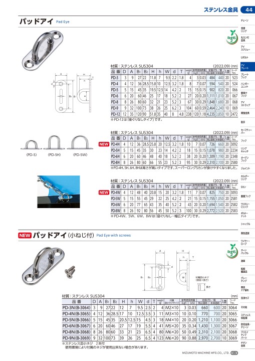 水本機械製作所ステンレス製品カタログ2025